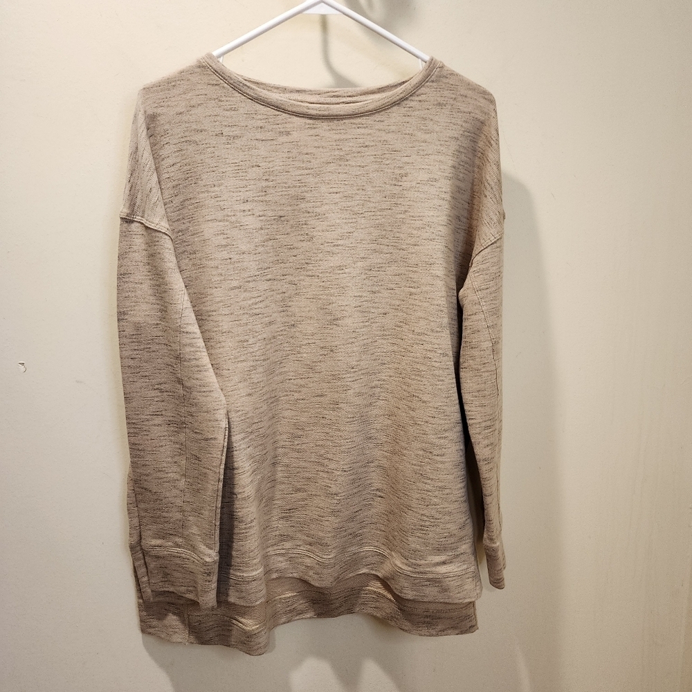 J Jill Fit Women's Beige Crew Neck Sweater Size M
